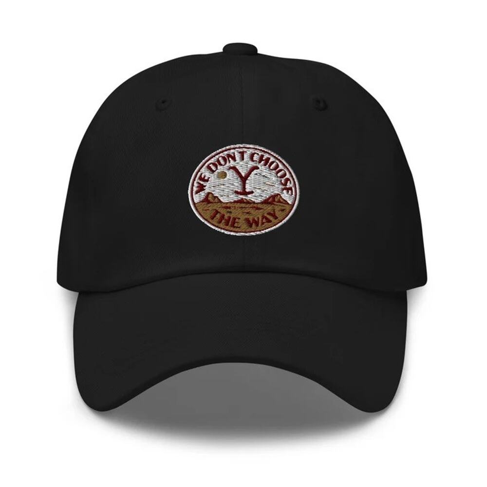 NWT Yellowstone We Choose The Way Dutton Ranch Dad Hat Cap Black Western